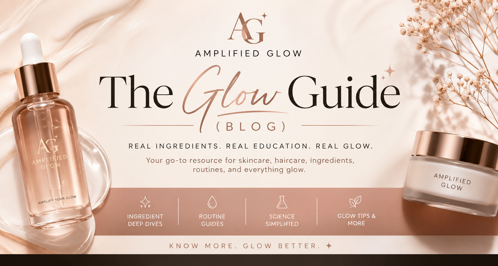 amplified glow skin care peptide guide
