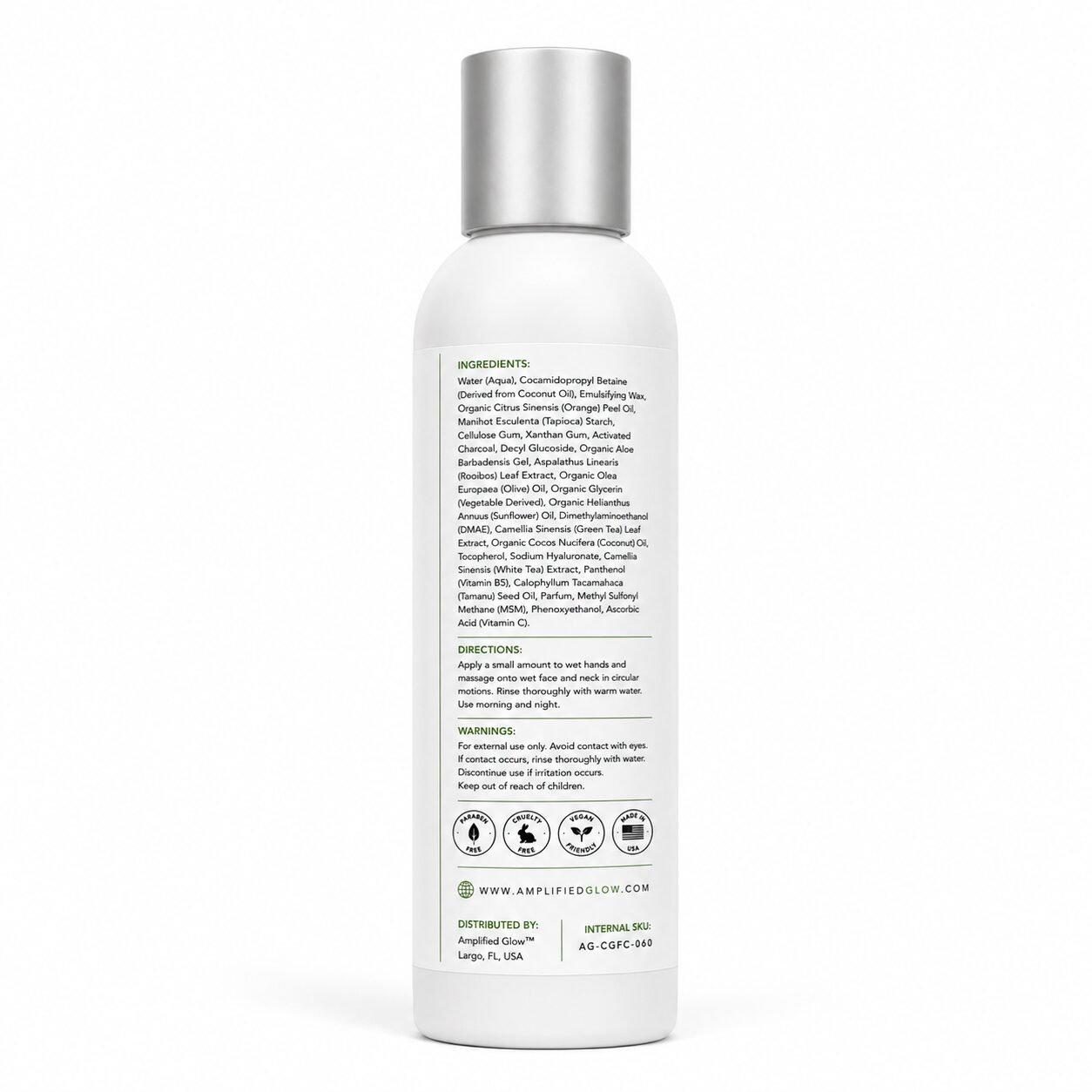 Charcoal and Green Tea Facial Cleanser