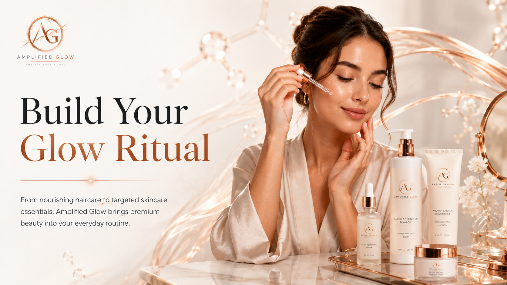 amplified glow serums and creams
