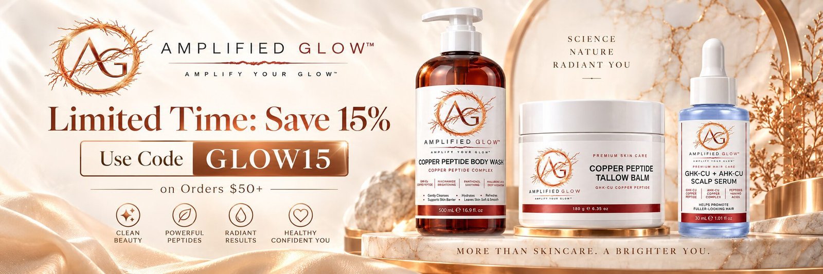 Amplified Glow 15% off